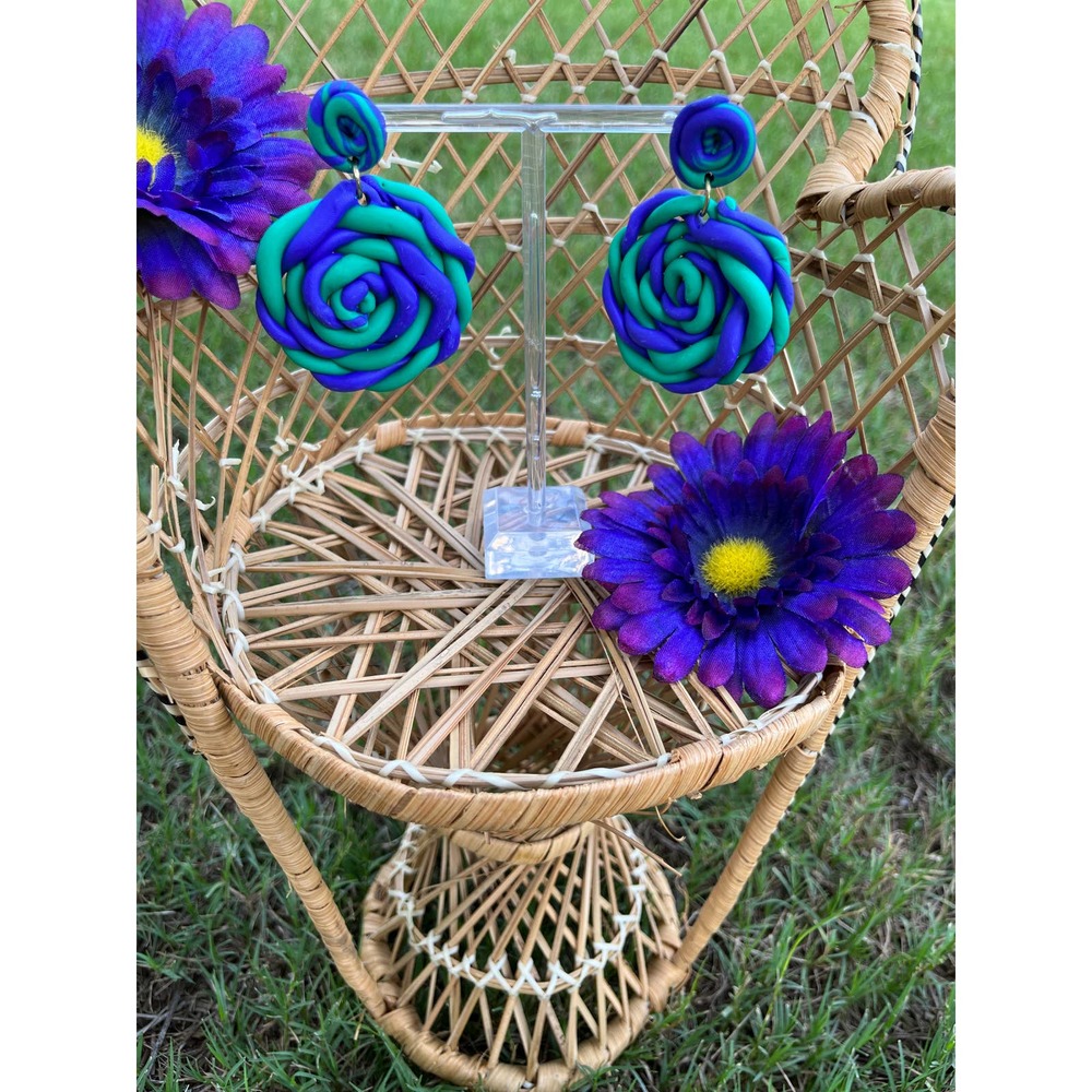 Swirls For the Girls Handmade Polymer Earrings